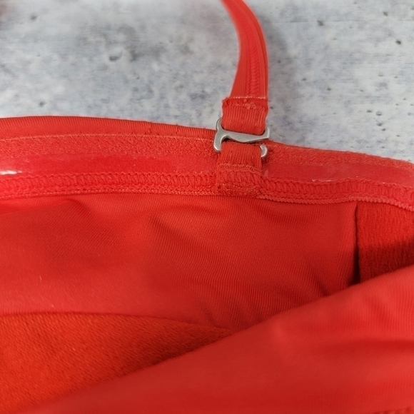 Athleta | Red-Orange Halter Tankini Top with Removable Strap Size Small - Picture 5 of 8